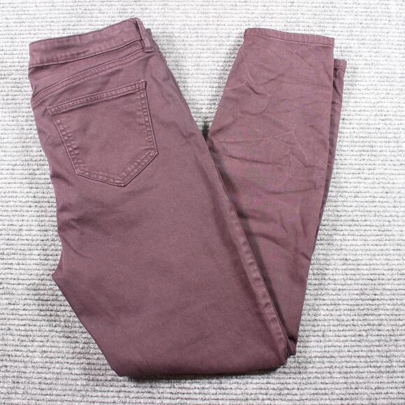 Buffalo David Bitton Jeans Womens 10/30 Burgundy Skinny High Rise Stretch - Picture 1 of 10